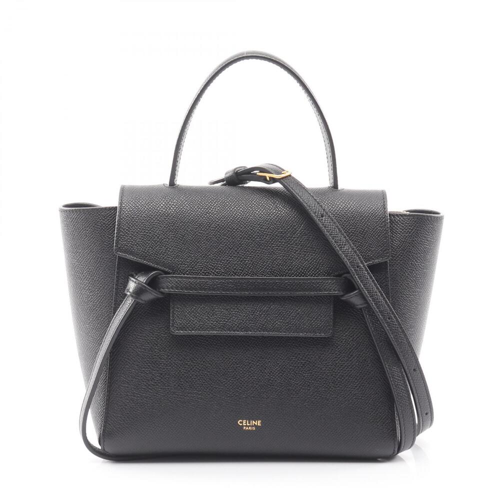Celine BELT BAG Handbag Leather Black
